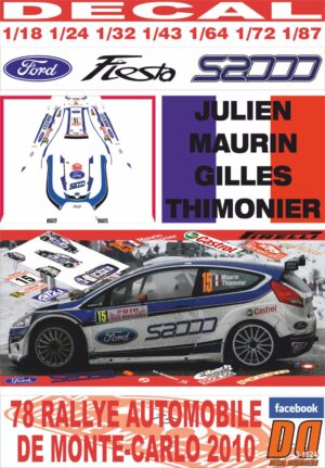 DECAL FORD FIESTA S2000 J.MAURIN R.MONTECARLO 2010 DnF (01)