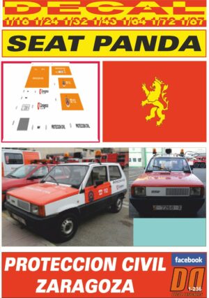 DECAL SEAT PANDA PROTECCION CIVIL ZARAGOZA (01)