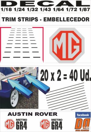 DECAL METRO 6R4 TRIM STRIPS - EMBELLECEDOR (01)