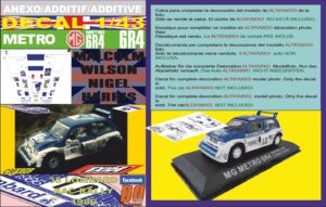 ANEXO DECAL 1/43 MG METRO 6R4 M.WILSON RAC 1986 17th (01)