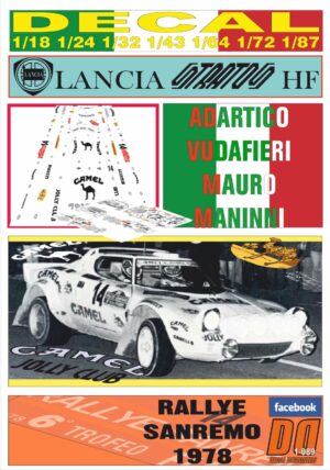 DECAL LANCIA STRATOS ADARTICO VUDAFIERI RALLYE SANREMO 1978 (01)
