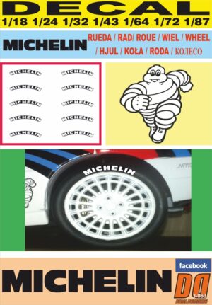 DECAL MICHELIN - RUEDA / RAD/ ROUE / WIEL / WHEEL / HJUL / KOŁA / RODA / КО (01)