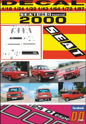 DECAL SEAT 124 D ESPECIAL 2000 FL 90 1979 (01)
