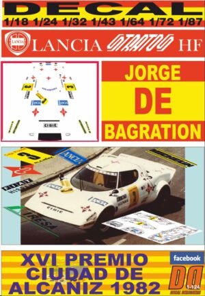 DECAL LANCIA STRATOS JORGE DE BRAGATION ALCAÑIZ 1982 (01)