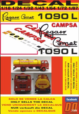 DECAL PEGASO COMET 1090 L 1970 CAMPSA (01)