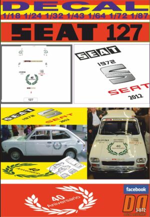 DECAL SEAT 127 40 ANIVERSARIO AUTO RETRO BARCELONA 2012 (01)