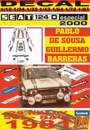 DECAL SEAT 124 2000 PABLO DE SOUSA R.SOL RACE 1981 DnF (01)