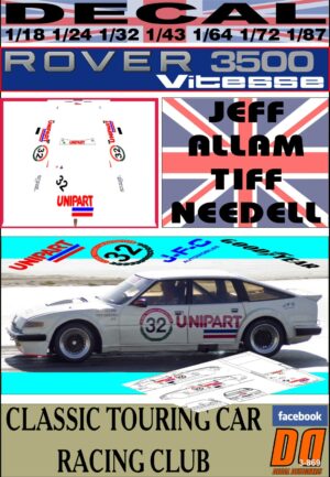 DECAL ROVER SD1 JEFF ALLAM TOURIST TROPHY RACE SILVERSTONE 1980 (01)