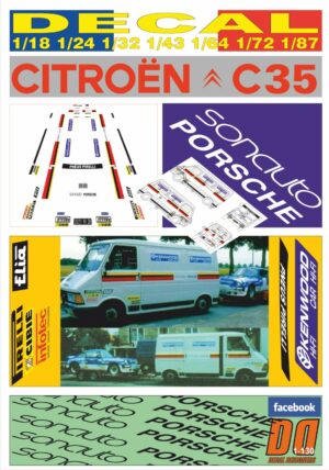 DECAL CITROEN C35 SONAUTO PORSCHE BERNARD BEGUIN 1982 (01)