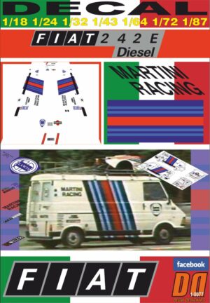 DECAL FIAT 242 E LANCIA MARTINI RACING 1984 (01)