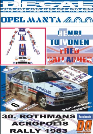 DECAL OPEL MANTA 400 H.TOIVONEN ACROPOLIS R. 1983 DnF (01)