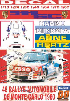 DECAL TALBOT SUNBEAM LOTUS  J.VAN DER MAREL HUNSRUCK R. 1982 DnF (01)