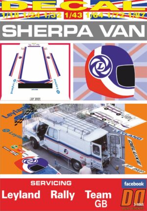 DECAL LEYLAND SHERPA "LEYLAND RALLY TEAM" TOUR DE CORSE 1977