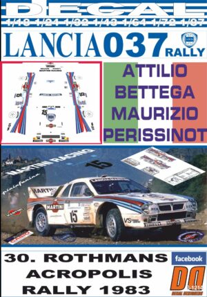DECAL LANCIA 037 RALLY A.BETTEGA ACROPOLIS R. 1983 5th (01)