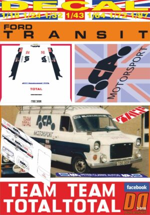 DECAL FORD TRANSIT ASSISTANCE TEAM TOTAL PCA MOTORSPORT 1979 (01)