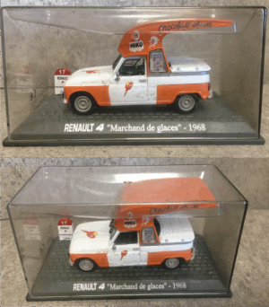 DIECAST 1:43 RENAULT 4 MARCHAND DE GLACES 1968