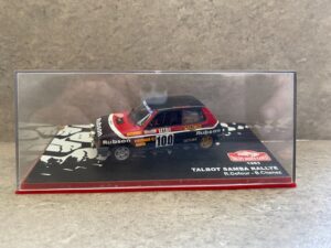 DIECAST 1:43 TALBOT SAMBA RALLYE R.DEFOUR B.CHENEZ RALLYE MONTECARLO 1983