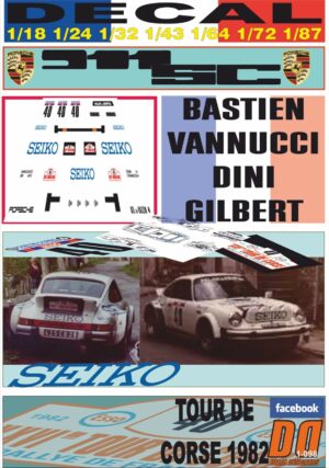 DECAL PORSCHE 911 SC S. VANNUCCI TOUR DE CORSE 1982 DnF (01)