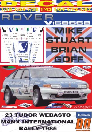 DECAL ROVER 3500 VITESSE MIKE STUART MANX R. 1985 DnF (01)