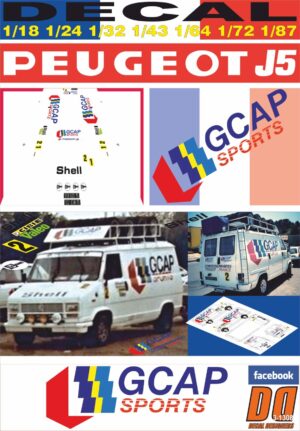DECAL PEUGEOT J5 GCAP SPORTS (01)
