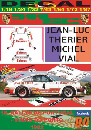 DECAL PORSCHE 911 SC J-L.THERIER R.PORTUGAL 1982 DnF (01)