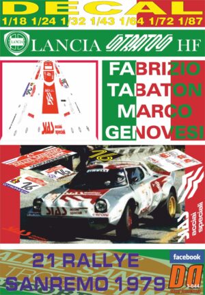 DECAL LANCIA STRATOS HF F.TABATON R.SANREMO 1979 DnF (01)