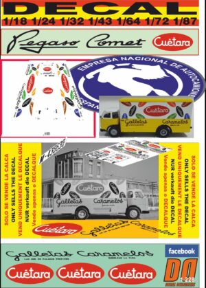 DECAL PEGASO COMET GALLETAS Y CARAMELOS CUÉTARA (01)