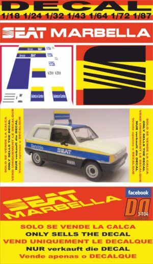 DECAL SEAT MARBELLA “SEAT ASISTENCIA” (01)