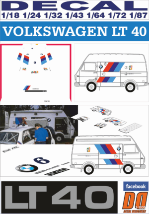 DECAL VOLKSWAGEN LT 40 PRODRIVE MILK ENERGY ASSISTANCE A. VATANEN 1000 LAKES RALLY 1988