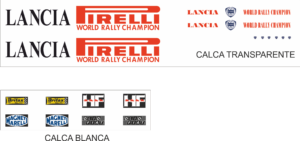 DECAL LOGOS FIAT 238 ASSISTENZA LANCIA